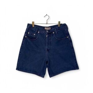 Guess Dark Blue Denim Wash Shorts